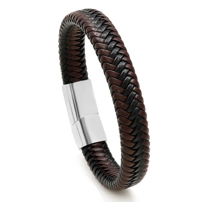 brown and black geniun leather braclet for men online in pakistan