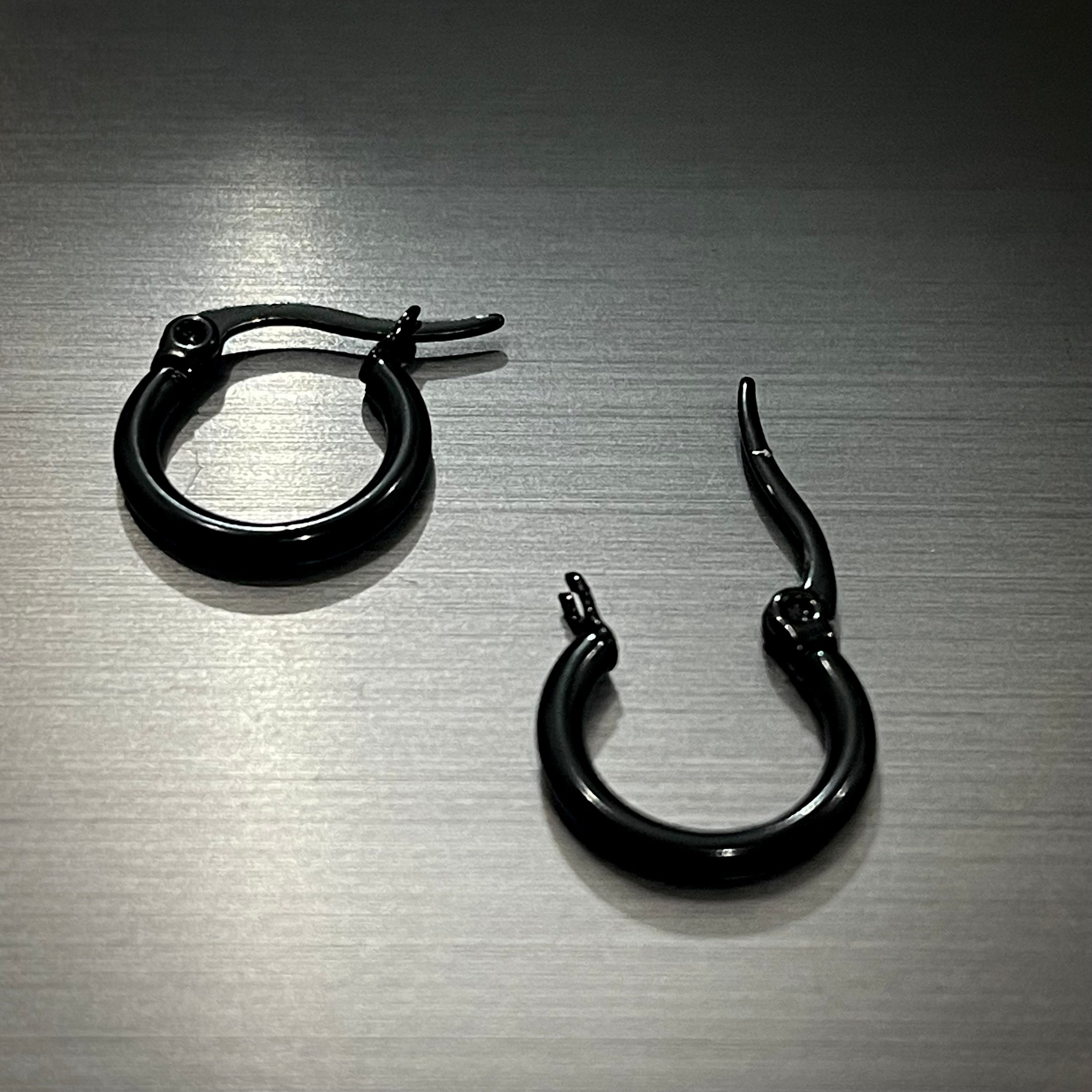 Black bali deals earrings