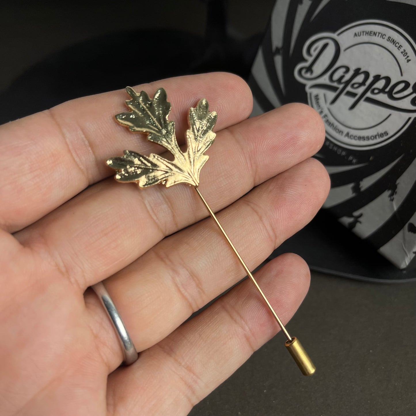 Golden Maple Leaf Lapel Pin