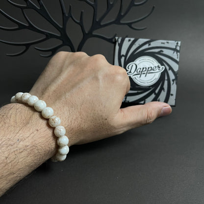 12mm Milky White Agate Beads Bracelet For Men Women