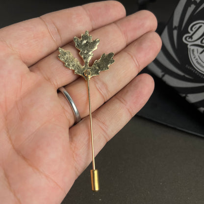 Golden Maple Leaf Lapel Pin