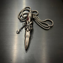 Load image into Gallery viewer, heavy biker rose gun bullet pendant necklace for men in pakistan