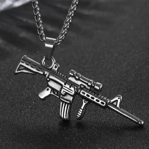Fashion M4 Carbine Rifle Pendant Necklace For Men