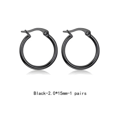 Black Piercing Simple Bali Stud Earring For Men online in Pakistan