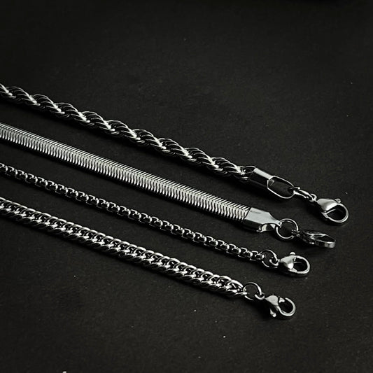Pack of 4 Stainless Steel Bracelets For Men Deal1
