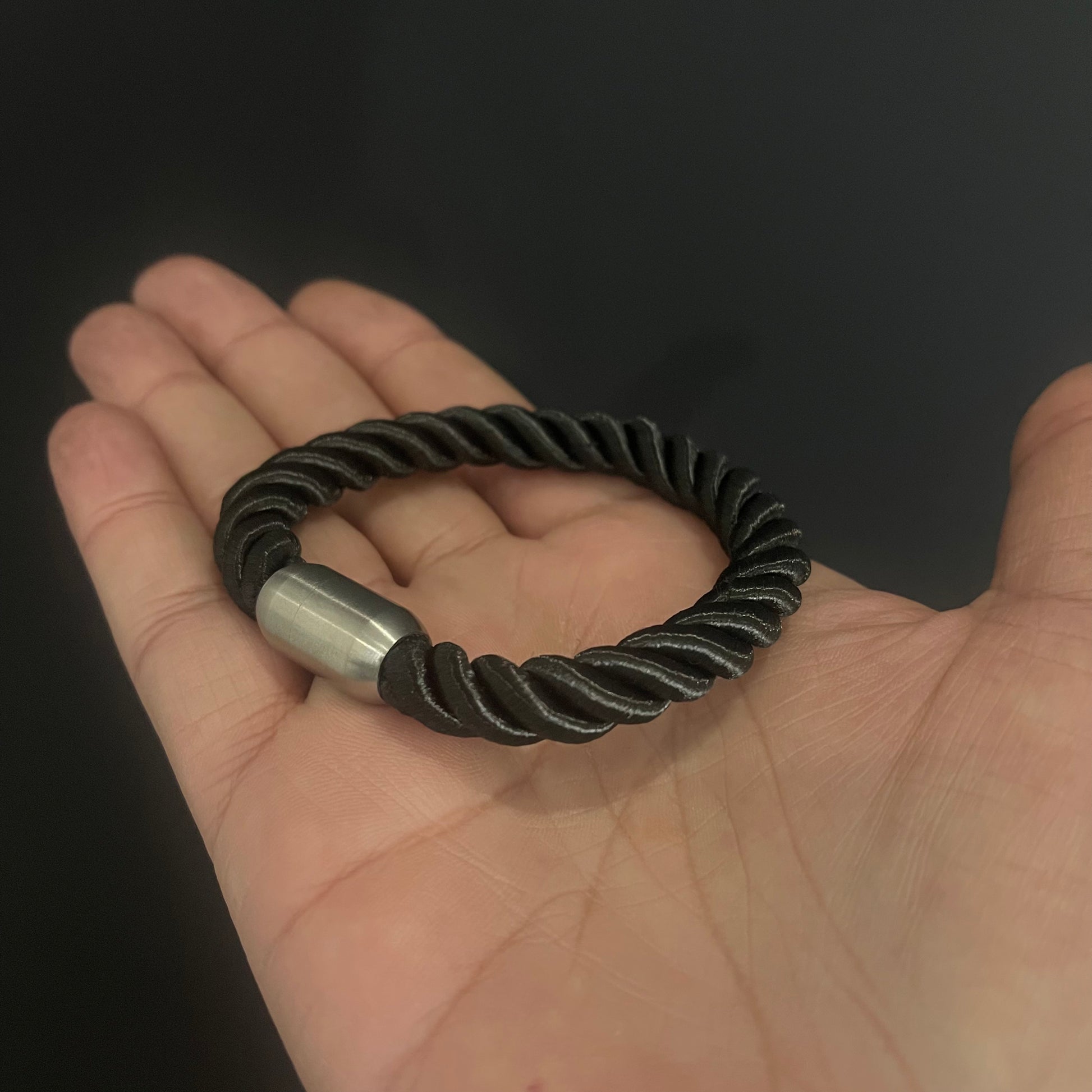 black rope magnetix bracelet for men online in pakistan