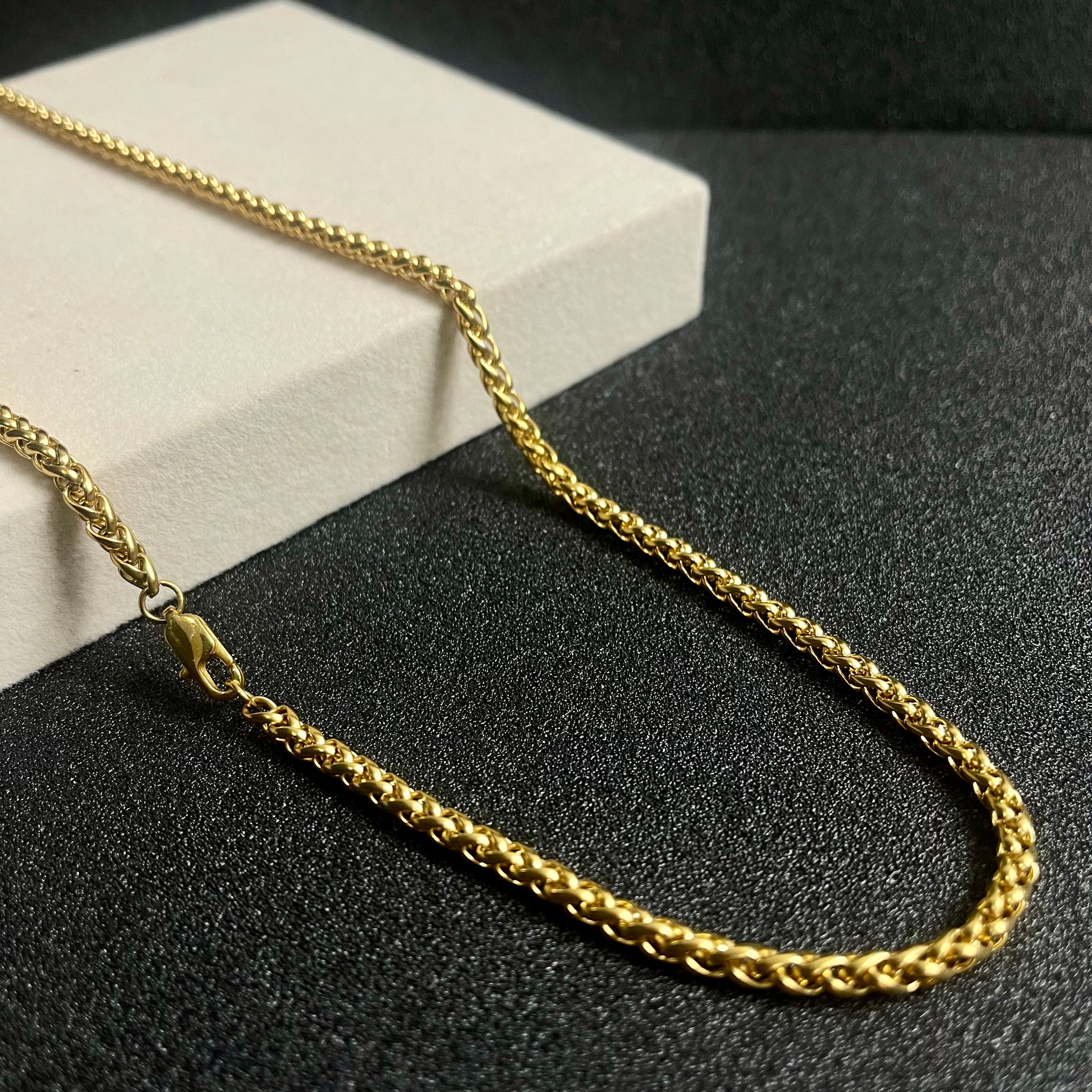 3mm golden wheat keel neck chain price in pakistan