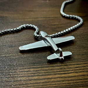 Aeroplane Pendant Necklace For Men