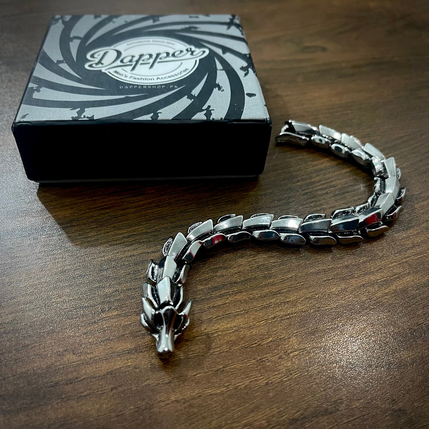Vikings Dragon Biker's Chain Bracelet