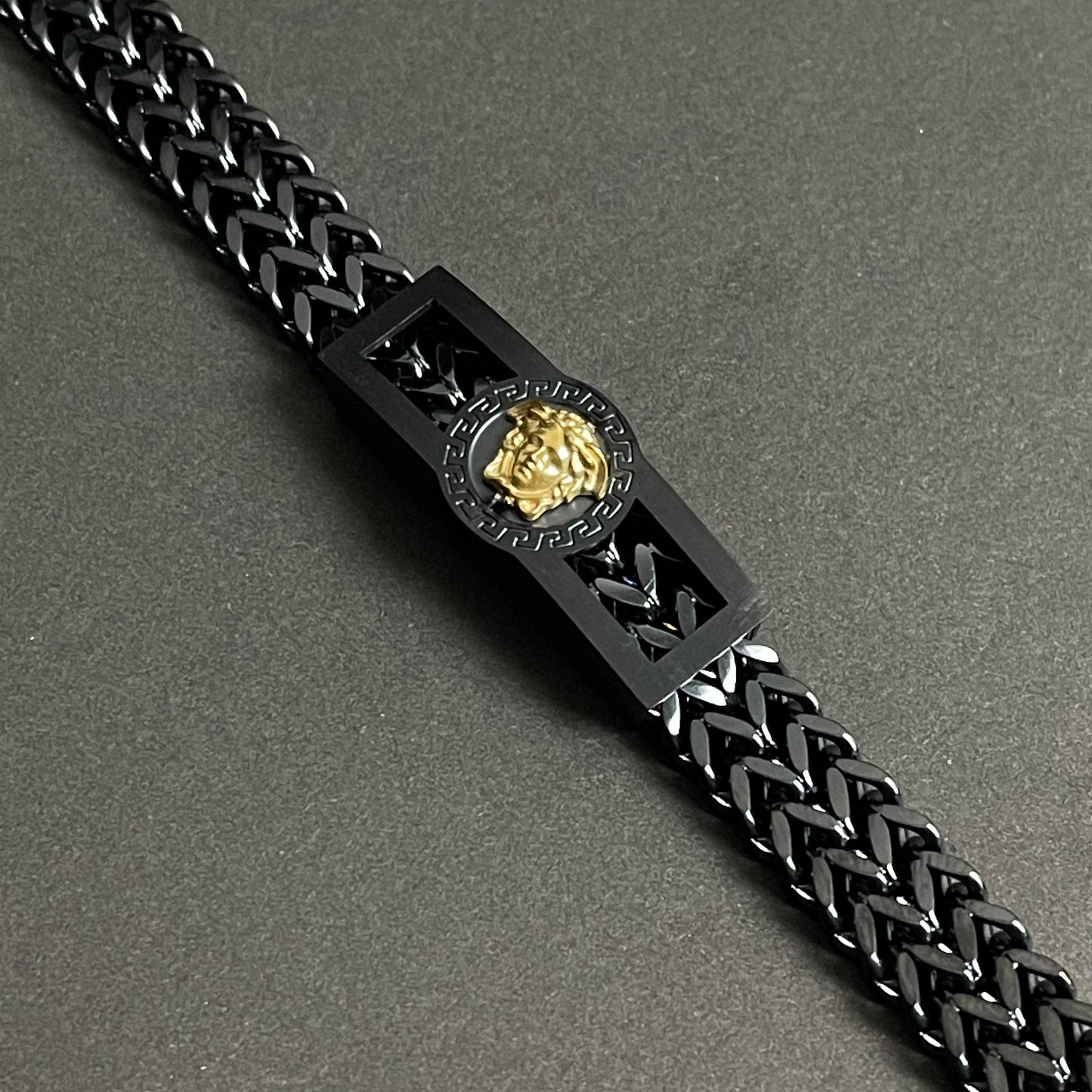 Black VRS Crown Foxtail Bracelet for Men