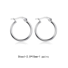 Load image into Gallery viewer, Black Piercing Simple Bali Stud Earring For Men online in Pakistan