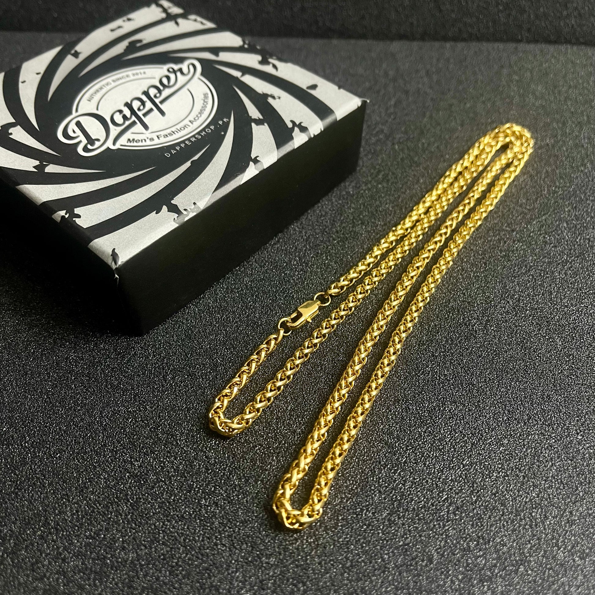 3mm golden wheat keel neck chain price in pakistan