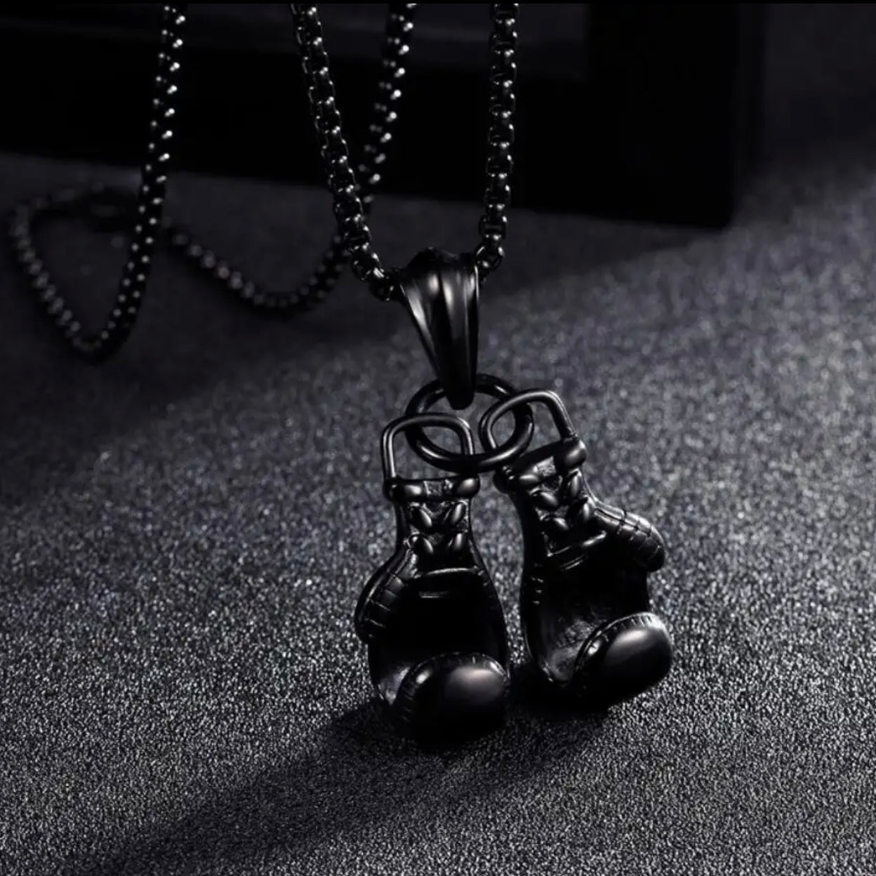 black boxing gloves pendant necklace for men online in pakistan