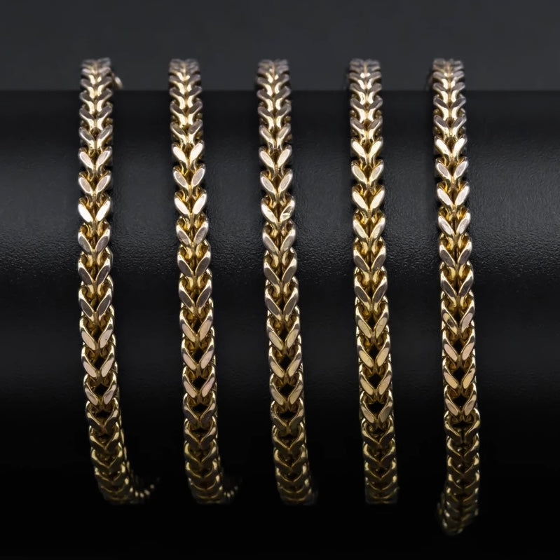 6mm Foxtail Neck Chain For Men Golden