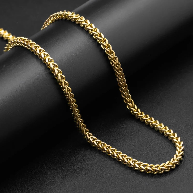 6mm Foxtail Neck Chain For Men Golden