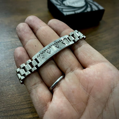 Silver RLX Crown Jubilee Bracelet for Men