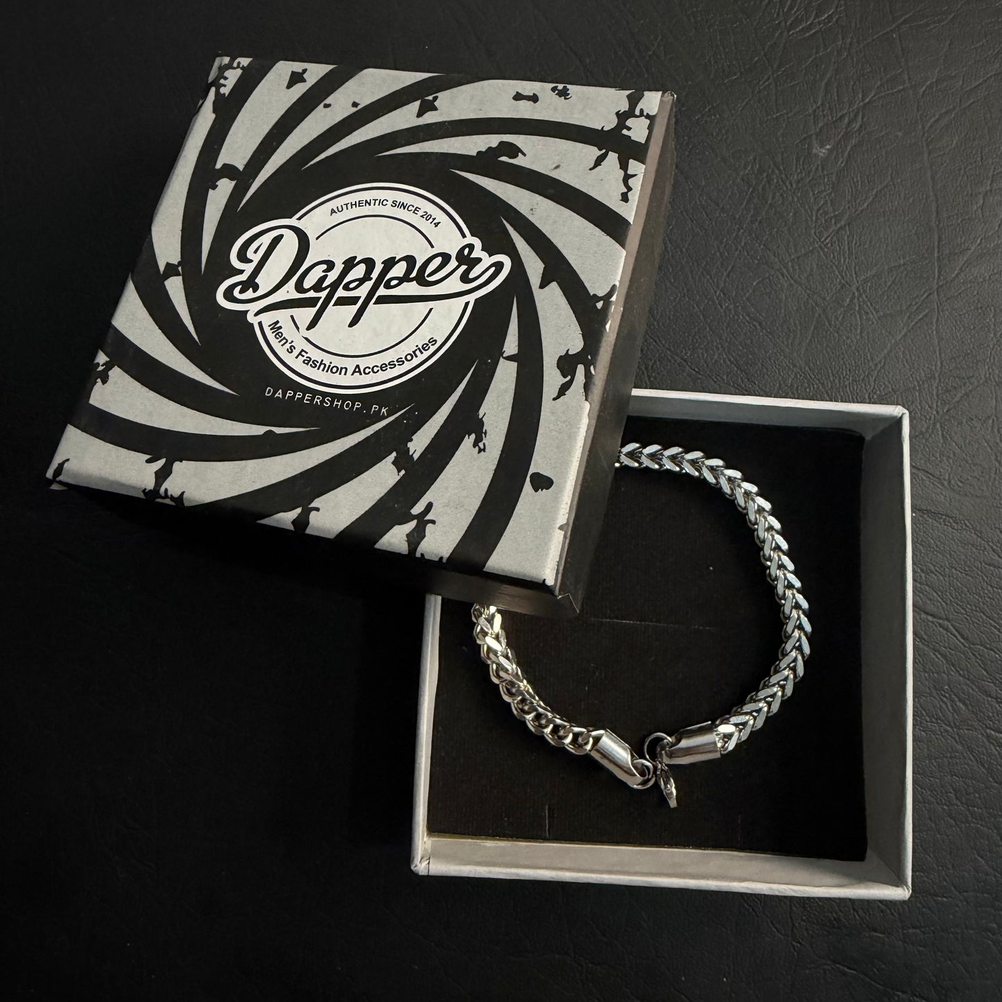 316-Stainless Steel Franco Chain Bracelet – Silver