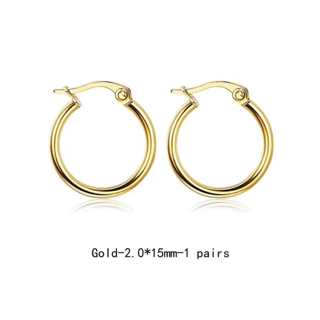 Golden Earrings For Men | Golden Bali For Men Women | Dappershop.pk ...