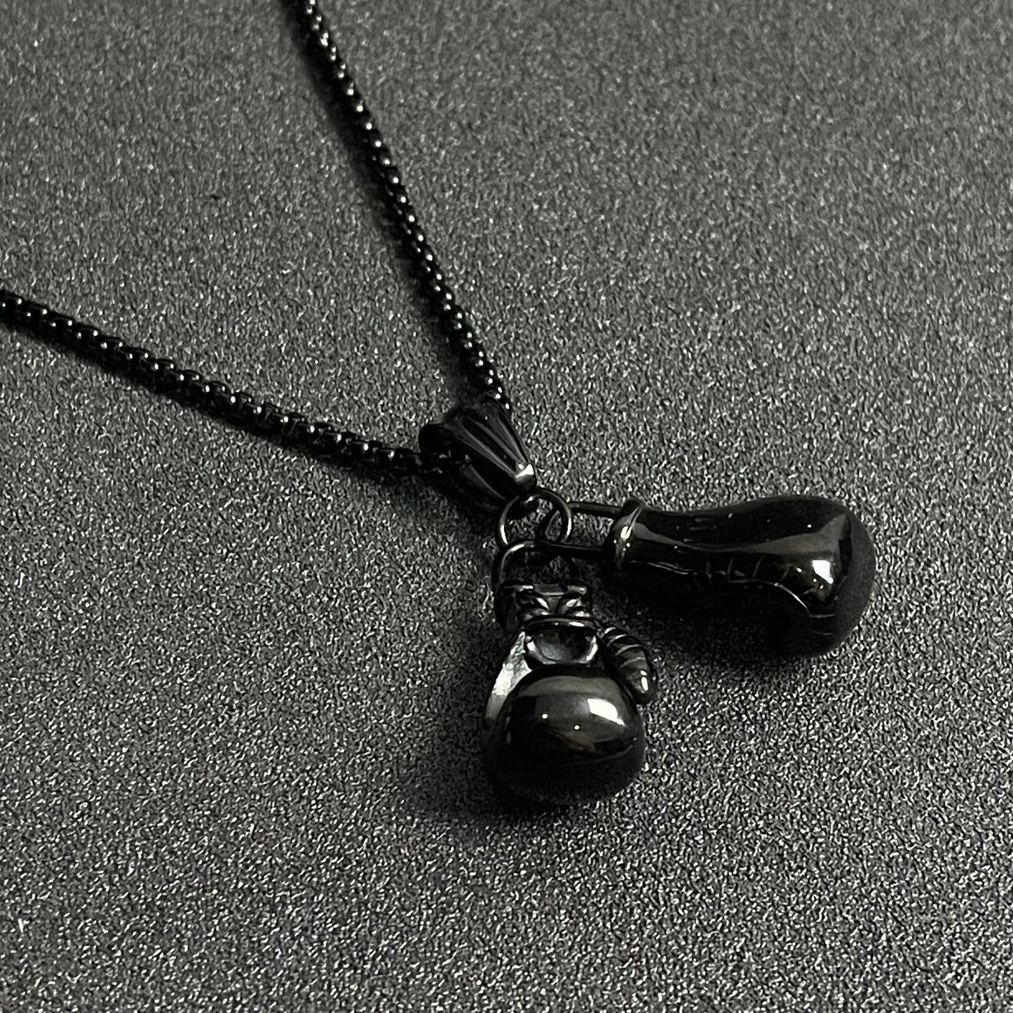 black steel fitness pendant necklace for men online in pakistan