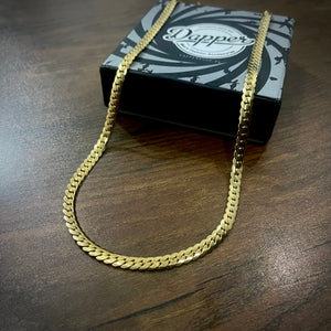 5mm Golden Miami Link Neck Chain For Men