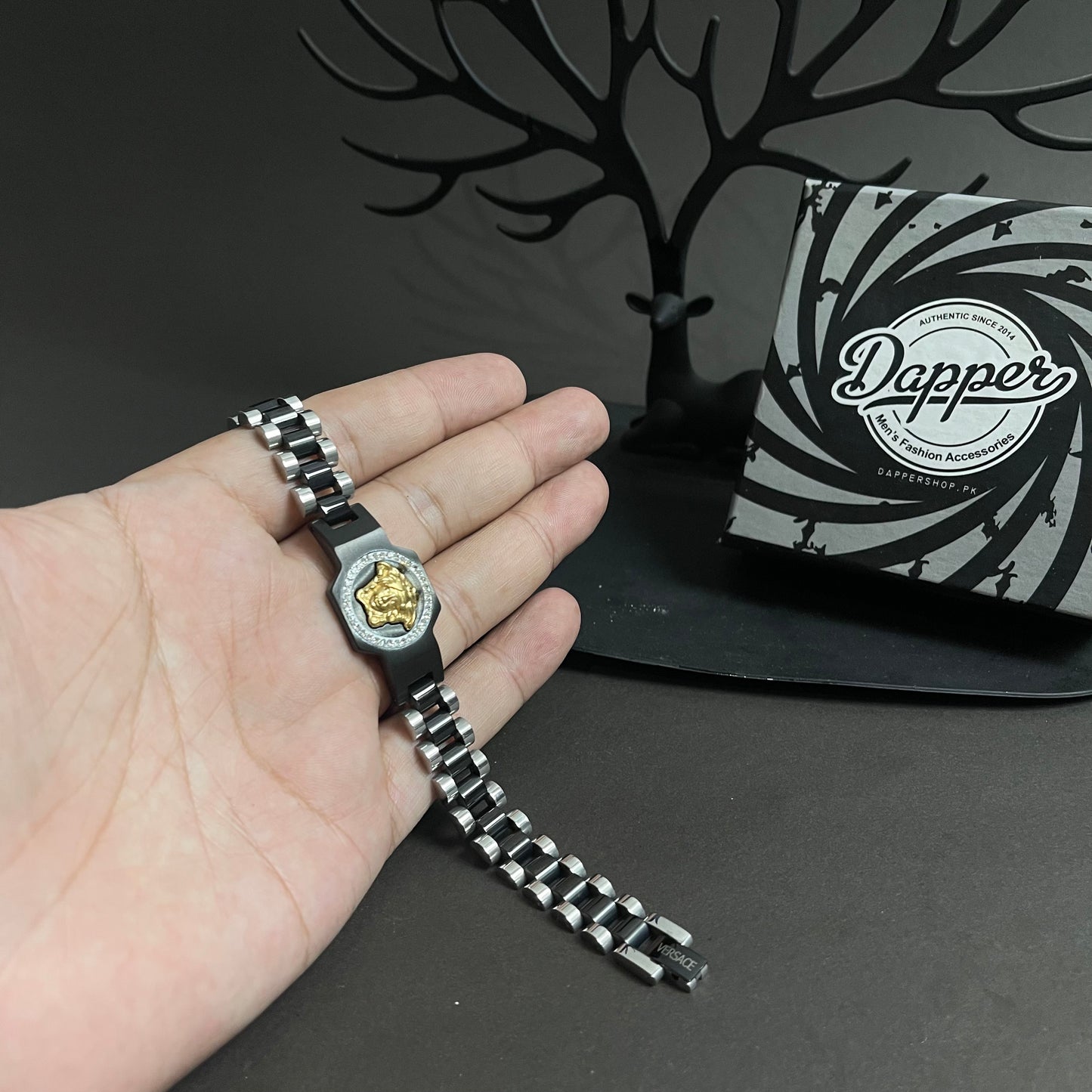 Black VRS Crown Jubilee Bracelet for Men