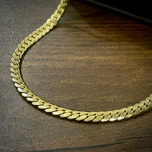 5mm Golden Miami Link Neck Chain For Men