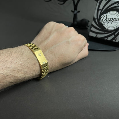 16mm Golden RLX Crown Jubilee Bracelet for Men