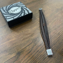 Load image into Gallery viewer, brown layered leather bracelet for men boys in pakistan