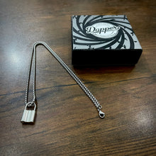 Load image into Gallery viewer, Stainless Steel Pad Lock Pendant Necklace