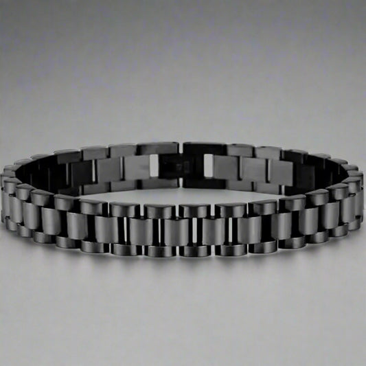 Black Sleek Jubilee Bracelet for Men