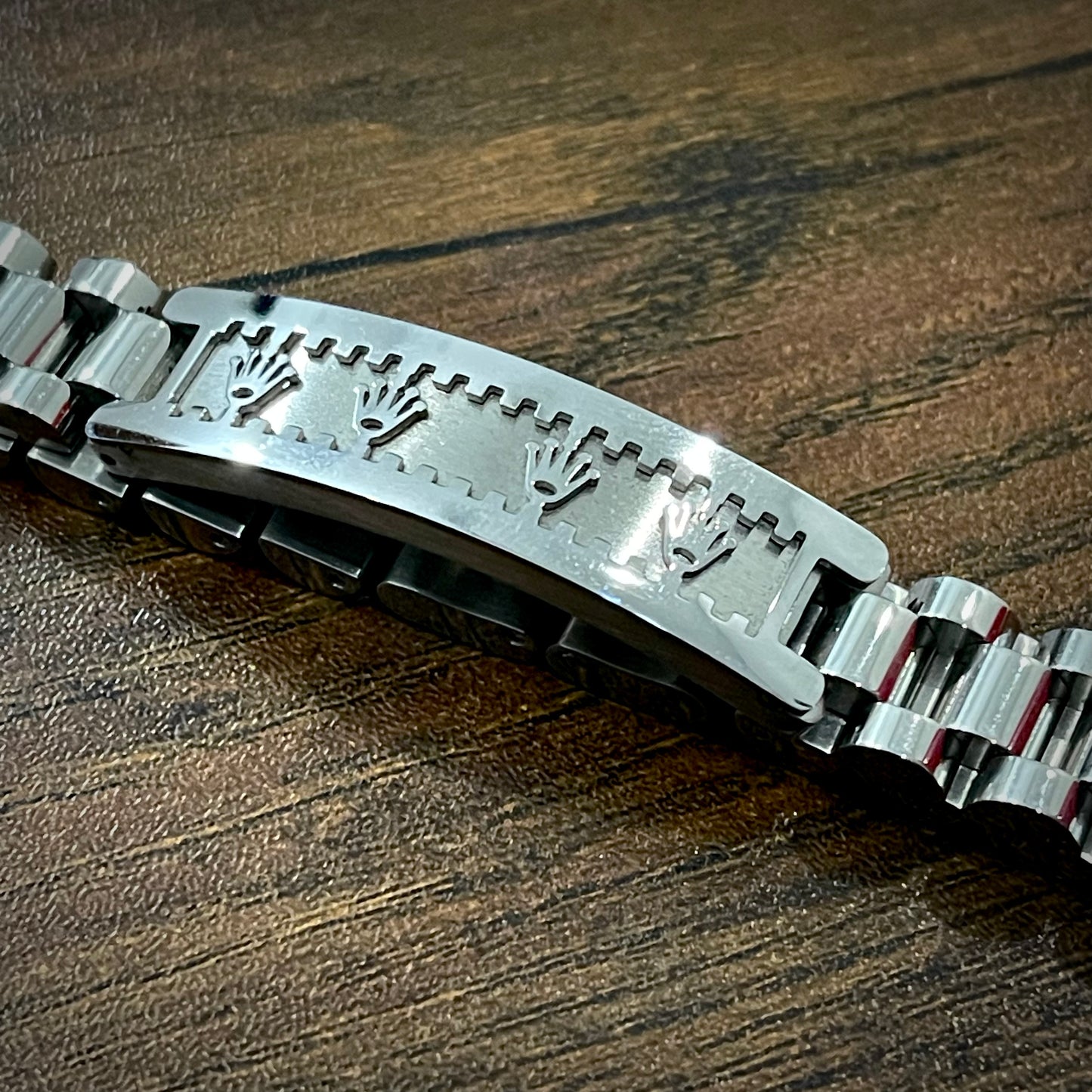 Silver RLX Crown Jubilee Bracelet for Men