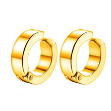 Load image into Gallery viewer, Stainless Steel Golden Non-Piercing Magnetic Bali Stud Earring For Men online in Pakistan
