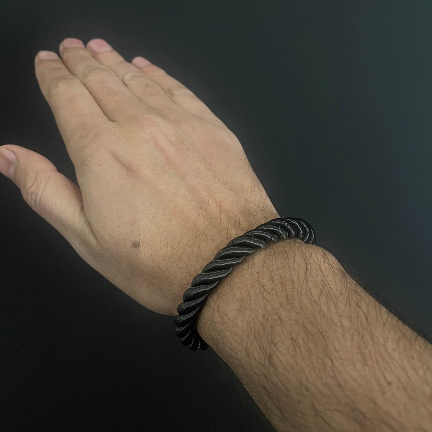 black rope magnetix bracelet for men online in pakistan