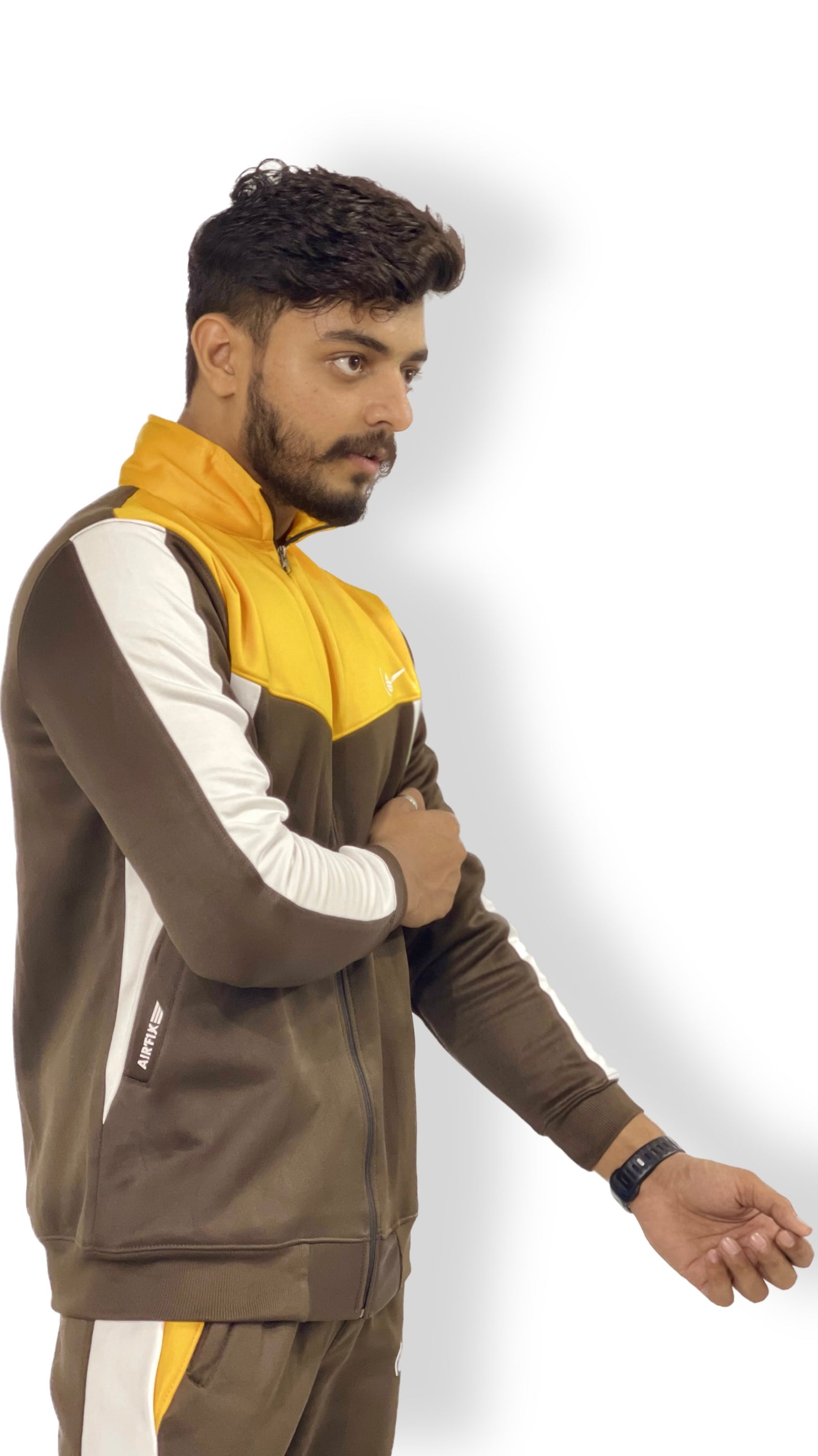 NK Premium Track Suit - Yellow & Army Green