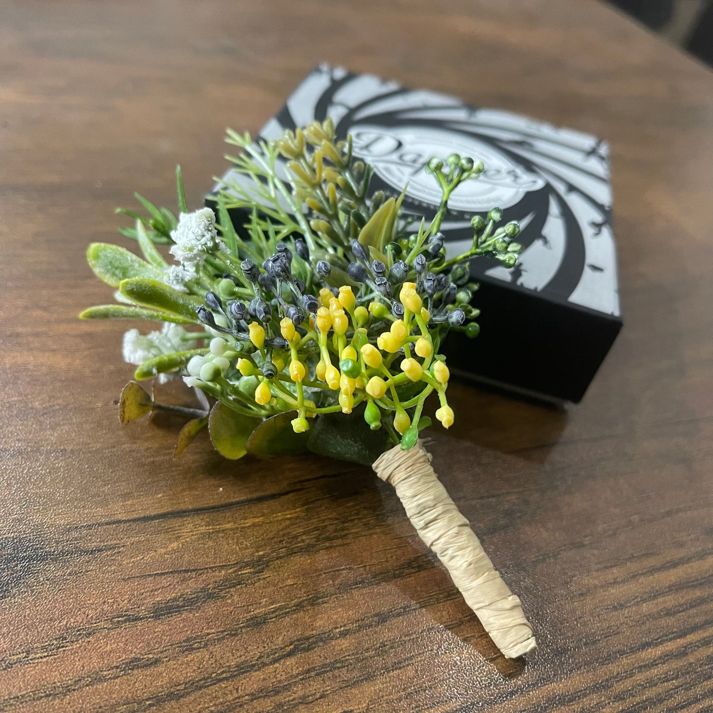 Floral Boutonniere Corsage For Groom's Wedding Dress