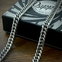 Load image into Gallery viewer, 8mm Silver Diamond Cut Cuban Neck Chain