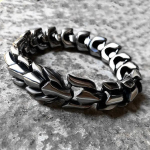Viking dragon stainless steel bracelet for men online in Pakistan