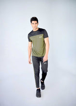 Load image into Gallery viewer, UA Olive Green and Black Summer Dri Fit Track Suit