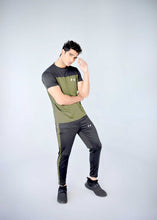 Load image into Gallery viewer, UA Olive Green and Black Summer Dri Fit Track Suit