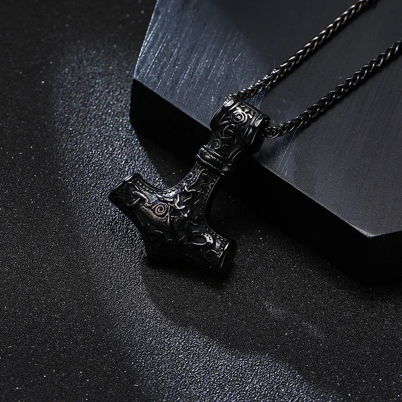 Viking Mjolnir Thor's Hammer Pendant Necklace for Men Online In Pakistan