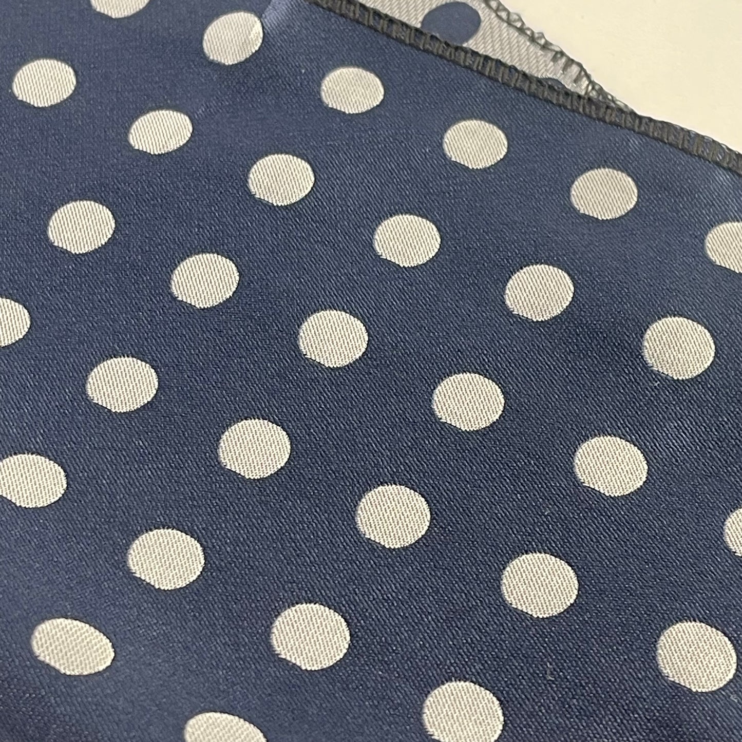 Navy Blue Polka Dots Pocket Square Handkerchief For Men Online In Pakistan