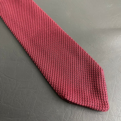 Premium Burgundy maroon Pointed Knitted Neck Tie in Pakistan