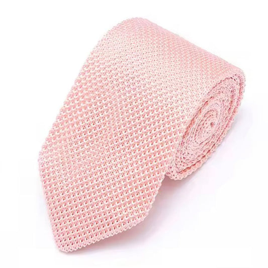Premium Peach Pointed Knitted Neck Tie in Pakistan