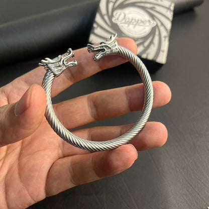 Silver stainless steel dragon bracelet for men boys online in Pakistan