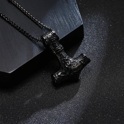 Viking Mjolnir Thor's Hammer Pendant Necklace for Men Online In Pakistan
