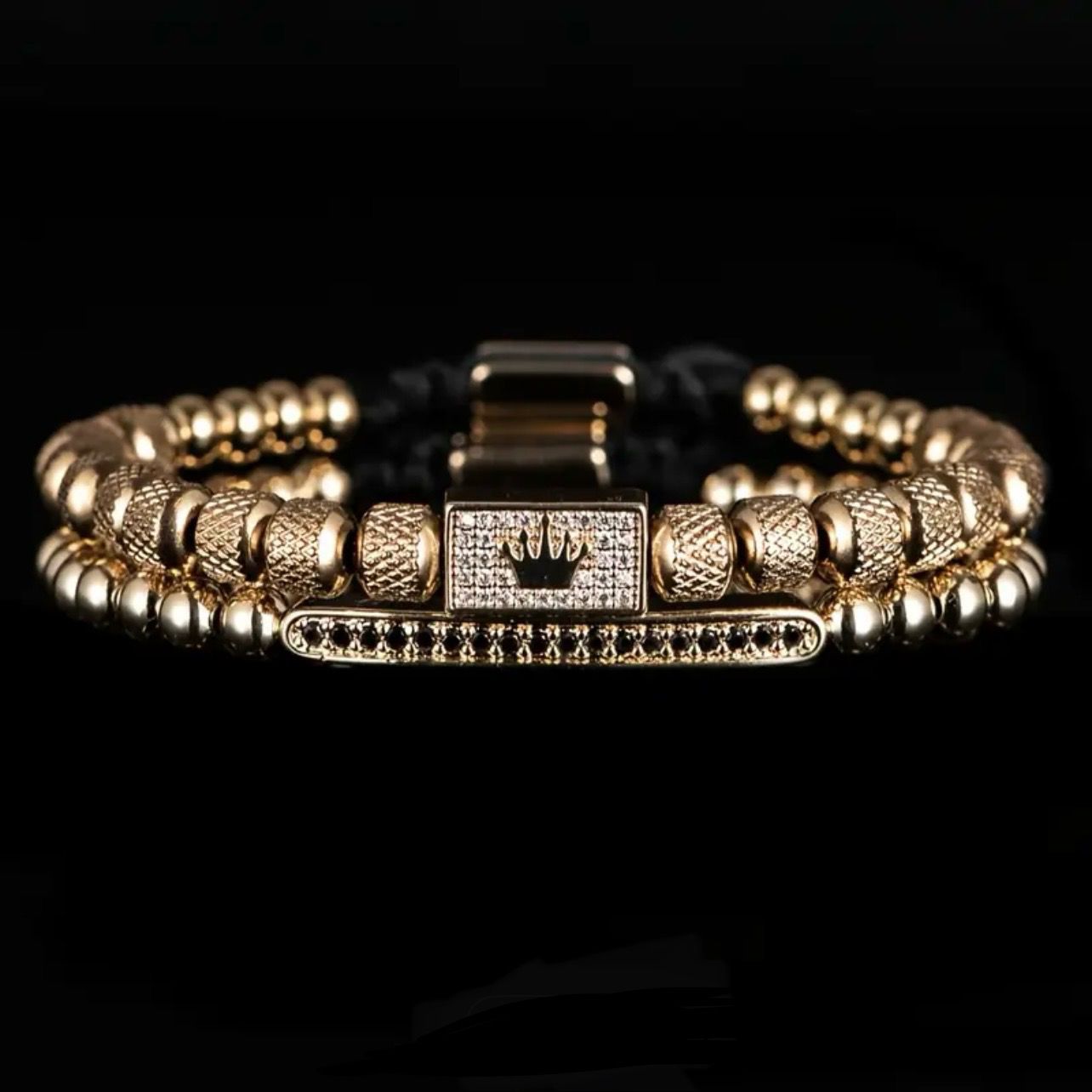 Premium Golden Luxury Men Bracelets Set