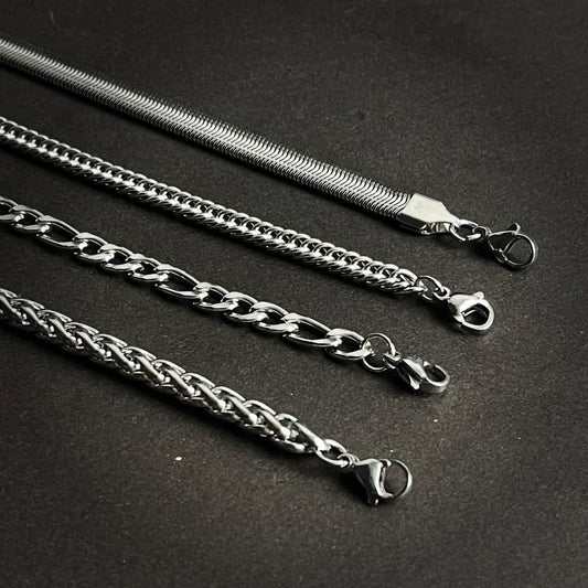 Pack of 4 Stainless Steel Bracelets For Men D-5