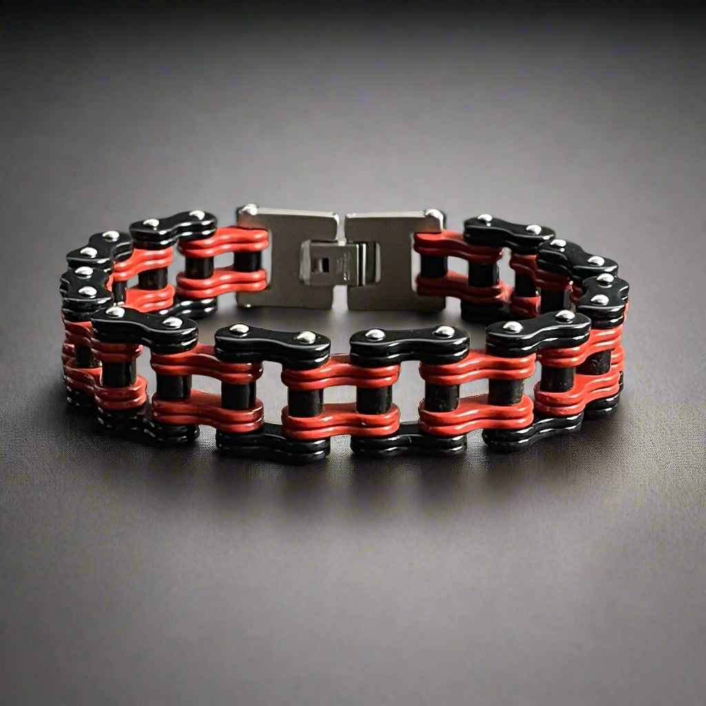 Premium Heavy Stainless Steel Biker Chain Bracelet For Men