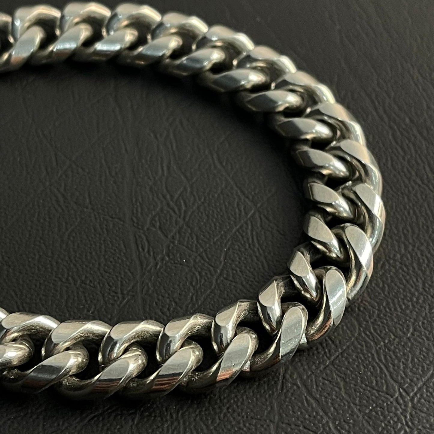 12mm Premium Stainless Steel Cuban Link Chain Bracelet For Men
