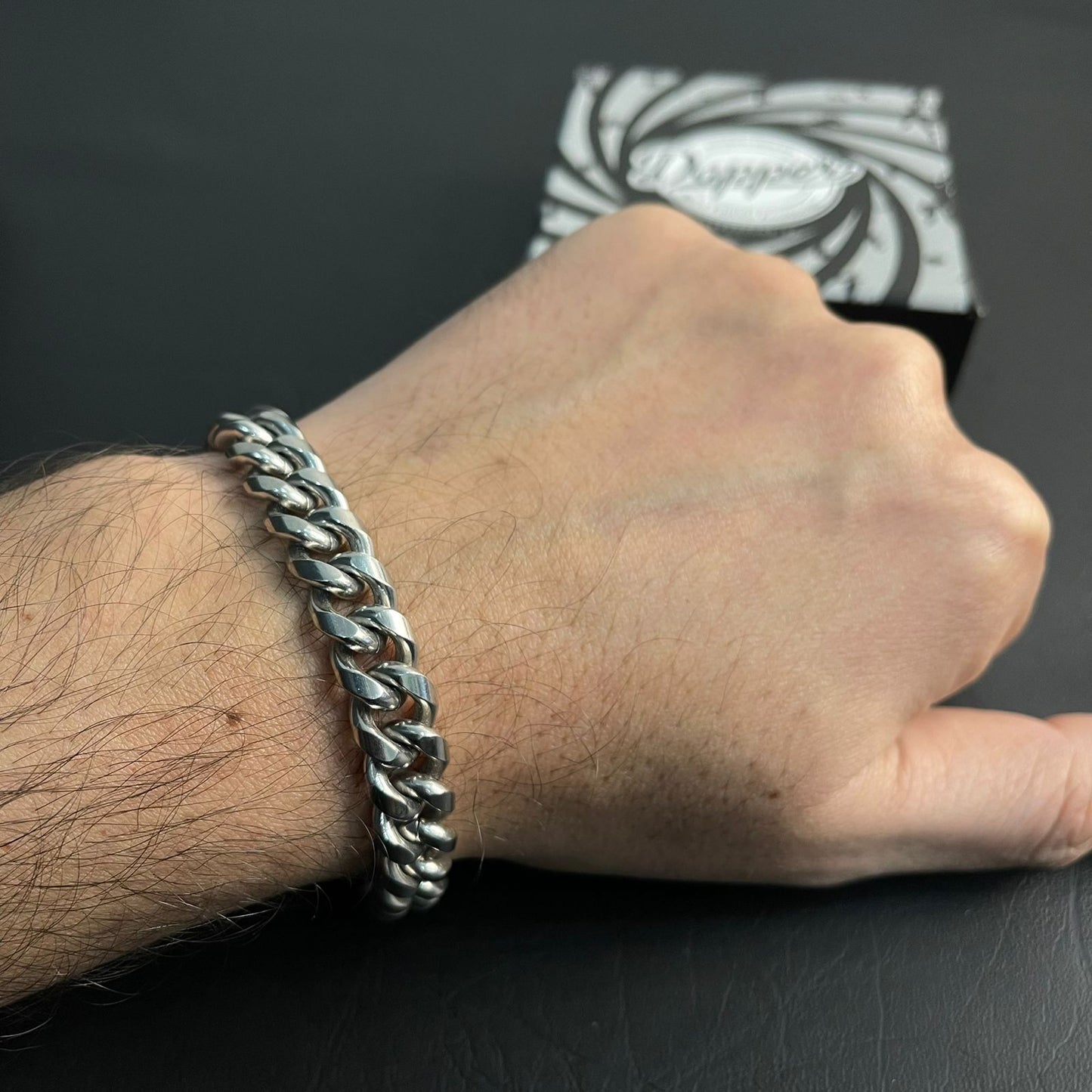 12mm Premium Stainless Steel Cuban Link Chain Bracelet For Men